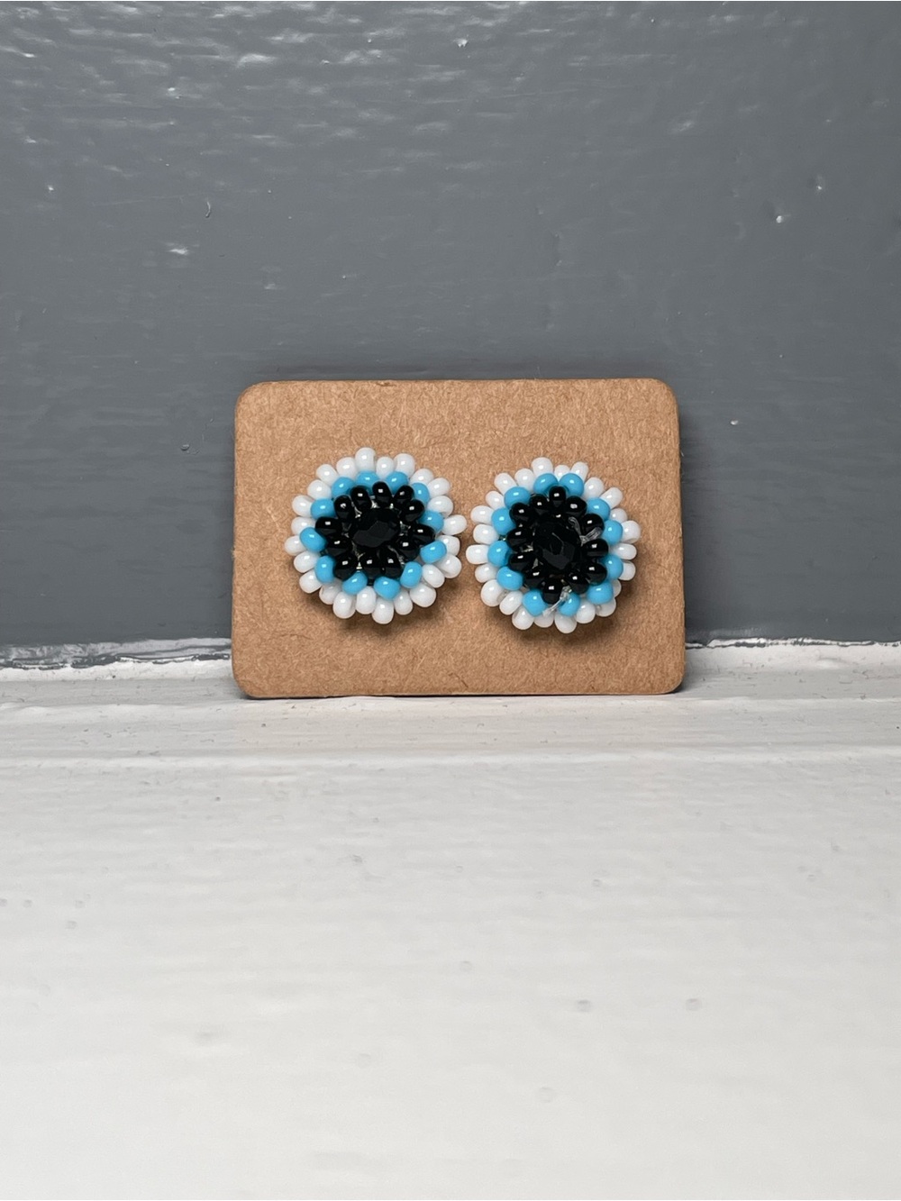 Huichol Beaded Stud Earrings